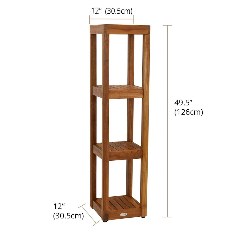 The Original Square Teak Bath Stand