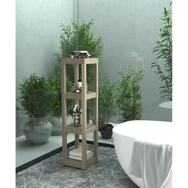 The Original Square Teak Bath Stand