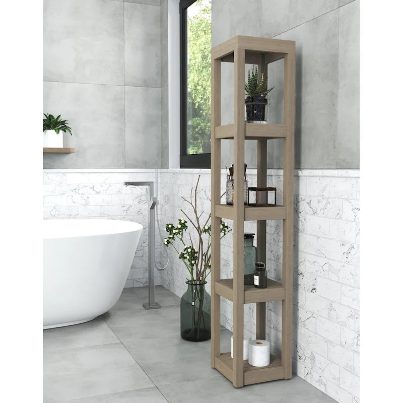 The Original Square Teak Bath Stand
