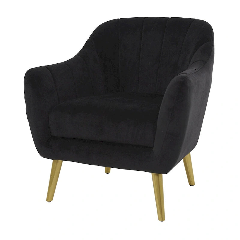 Polyester Room Accent Chair - Black, Blue, or Yellow