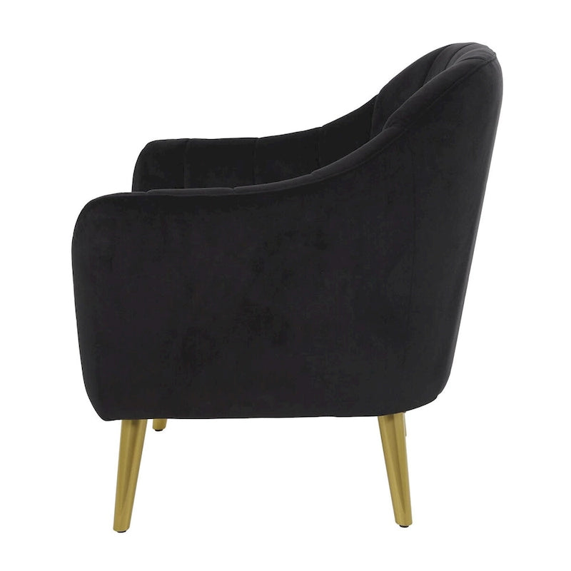 Polyester Room Accent Chair - Black, Blue, or Yellow