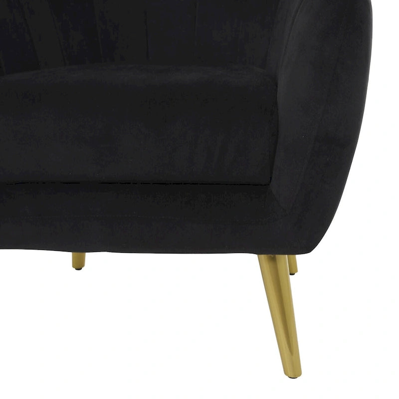 Polyester Room Accent Chair - Black, Blue, or Yellow