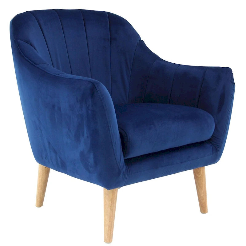 Polyester Room Accent Chair - Black, Blue, or Yellow