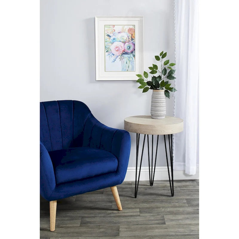 Polyester Room Accent Chair - Black, Blue, or Yellow