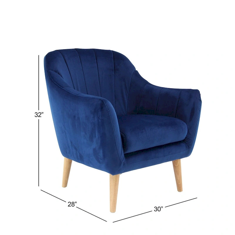Polyester Room Accent Chair - Black, Blue, or Yellow