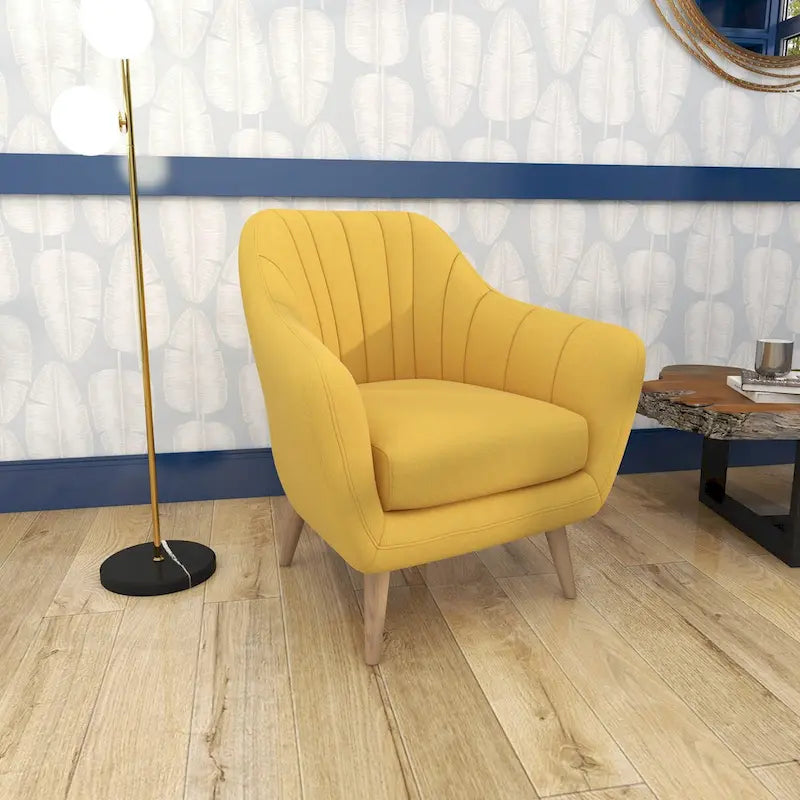 Polyester Room Accent Chair - Black, Blue, or Yellow