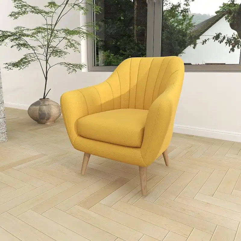 Polyester Room Accent Chair - Black, Blue, or Yellow
