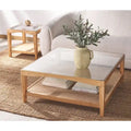 Square Glass Coffee Table - 40W x 40D x 17H
