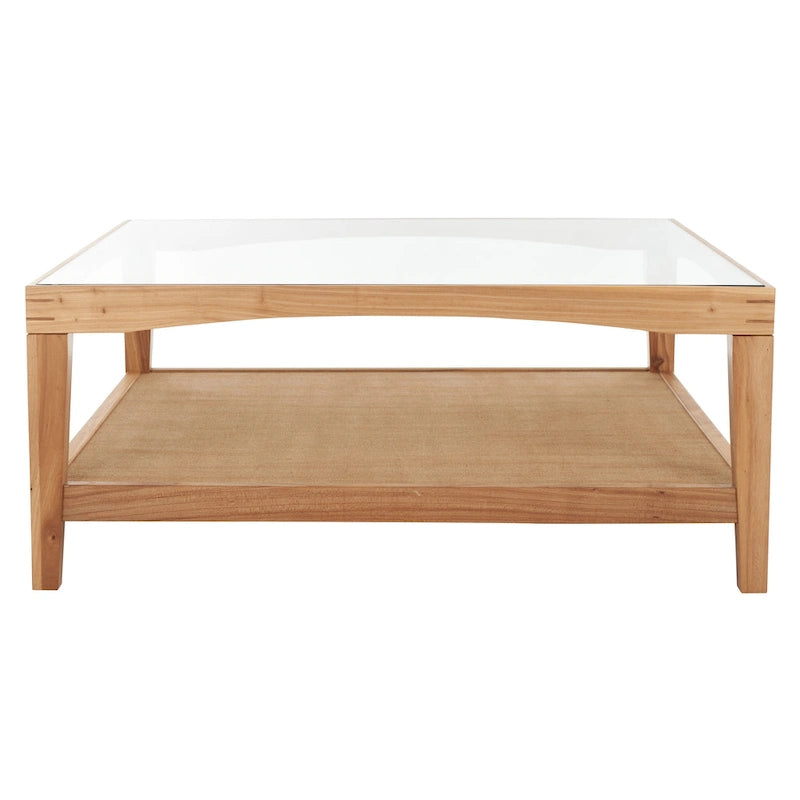 Square Glass Coffee Table - 40W x 40D x 17H