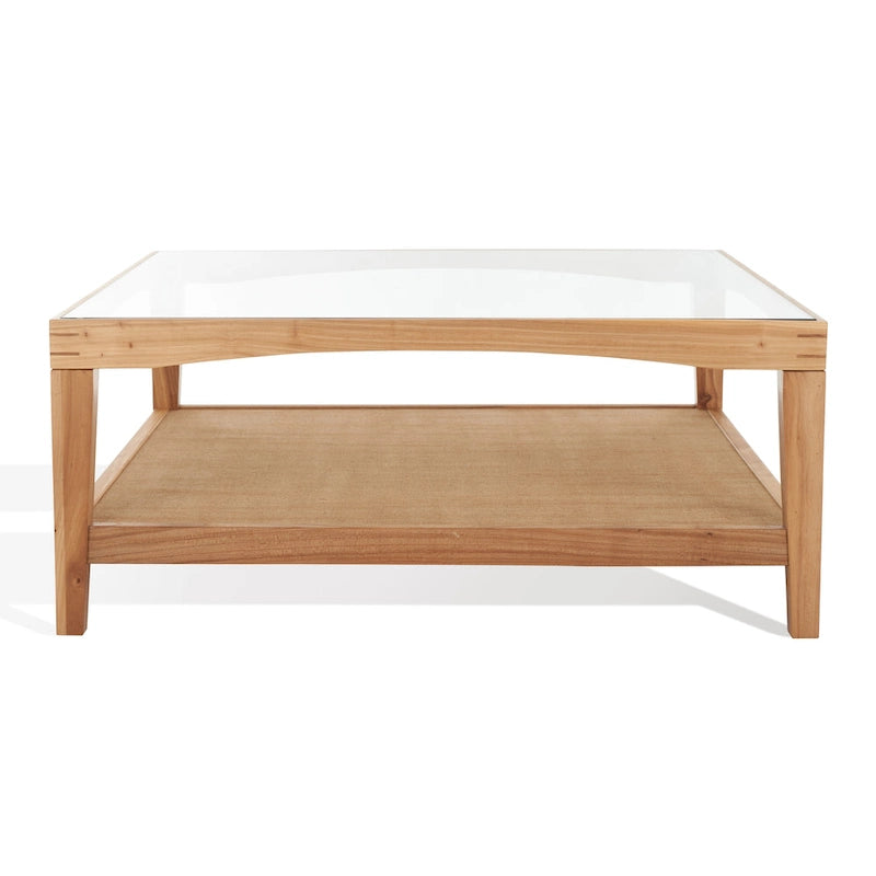 Square Glass Coffee Table - 40W x 40D x 17H