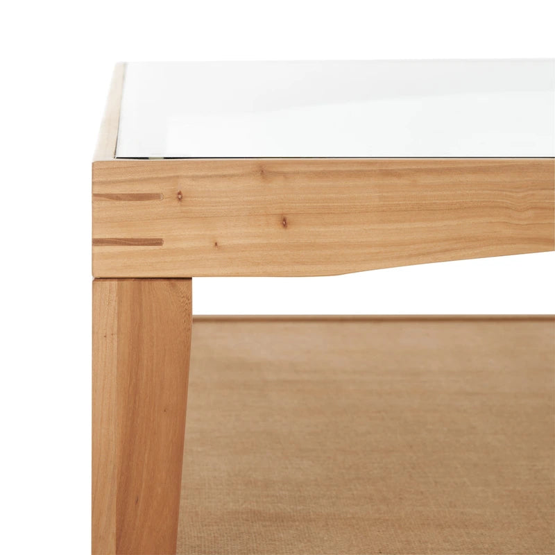 Square Glass Coffee Table - 40W x 40D x 17H